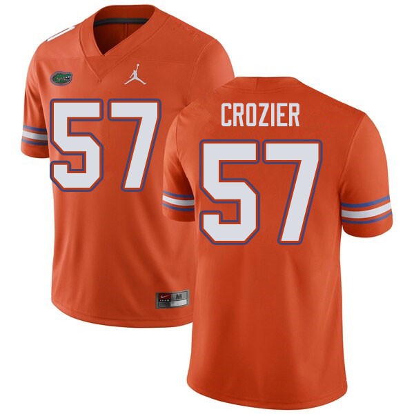 Jordan Brand Men #57 Coleman Crozier Florida Gators College Football Jerseys Orange